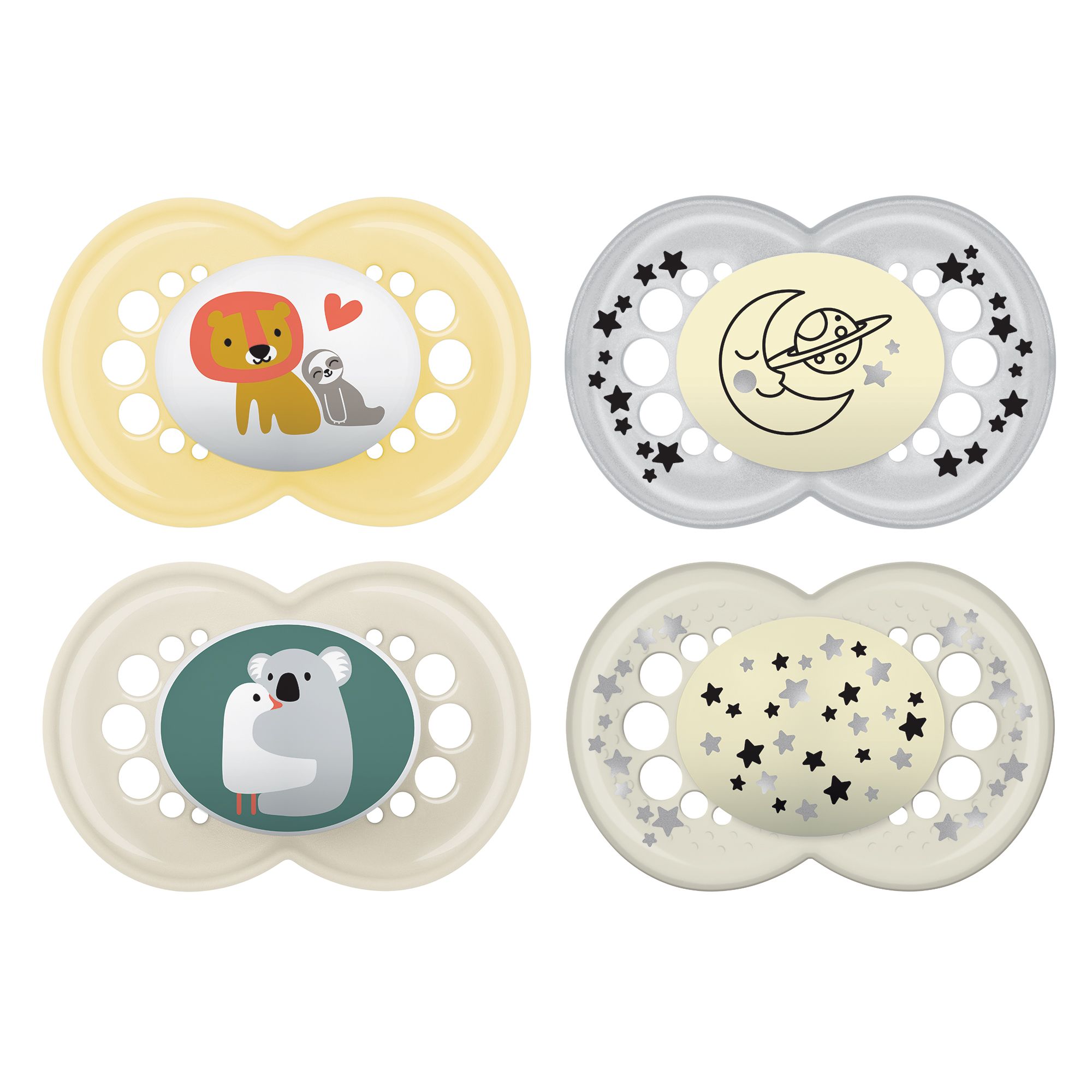 MAM Original Day & Night Pacifier 4 pack, 6+ Months