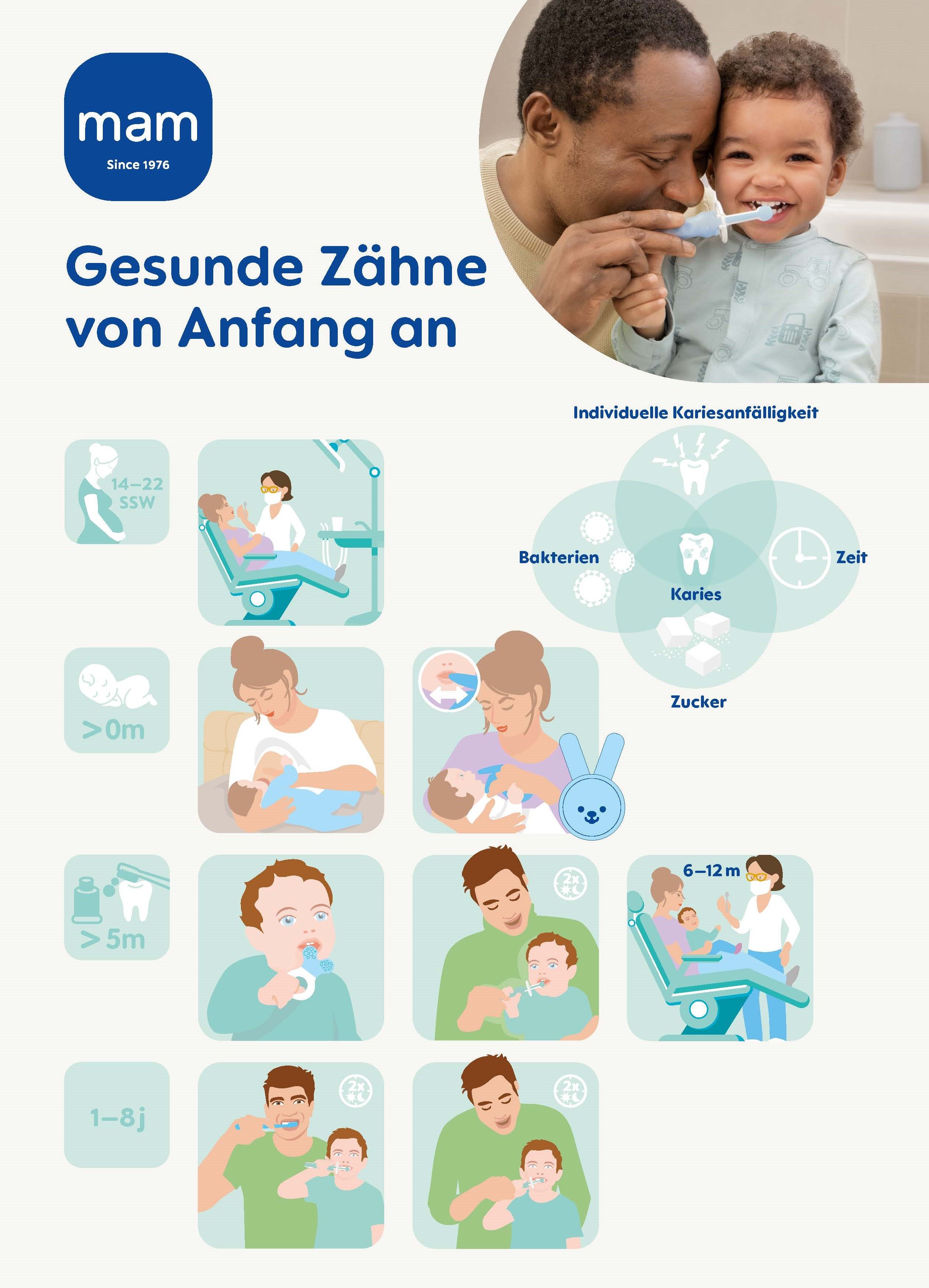 MAM Mundhygiene in Bildern Infoblatt