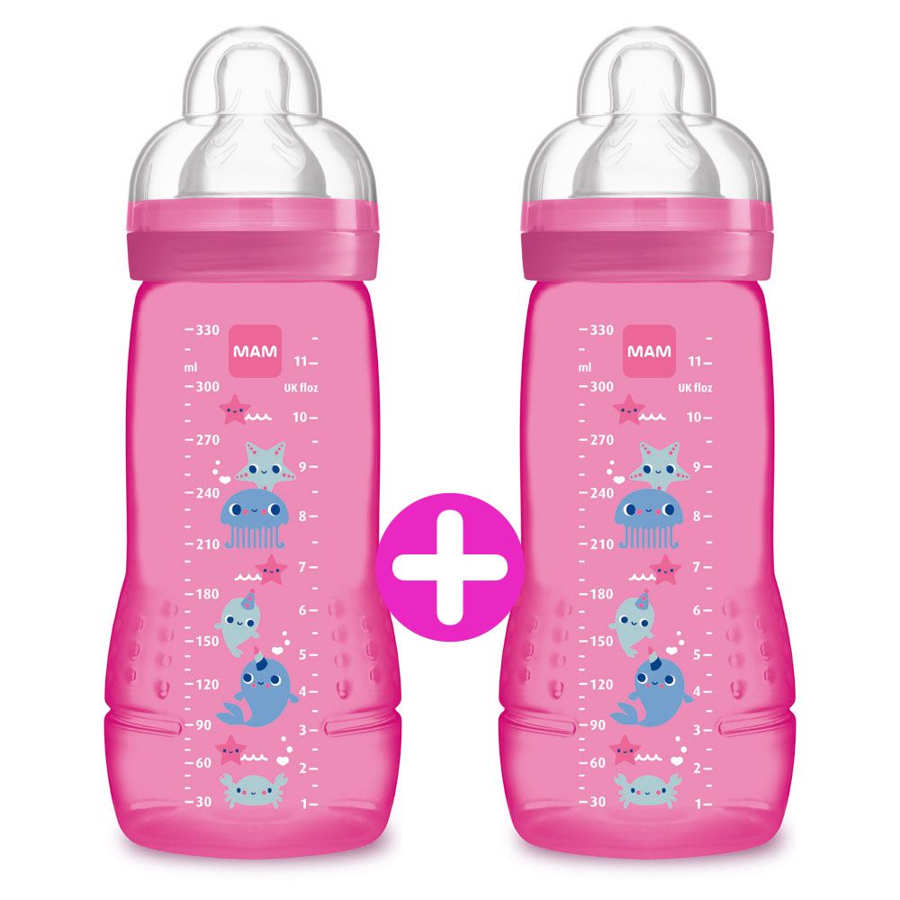 MAM Easy Active™ Babyflasche 330ml 4+ Monate, 2er Set