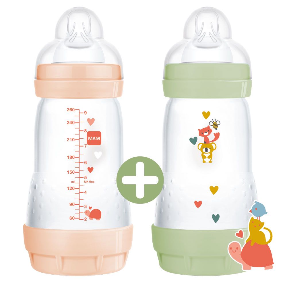 MAM Easy Start™ Anti-Colic Babyflasche 260ml 2+ Monate, 2er Set