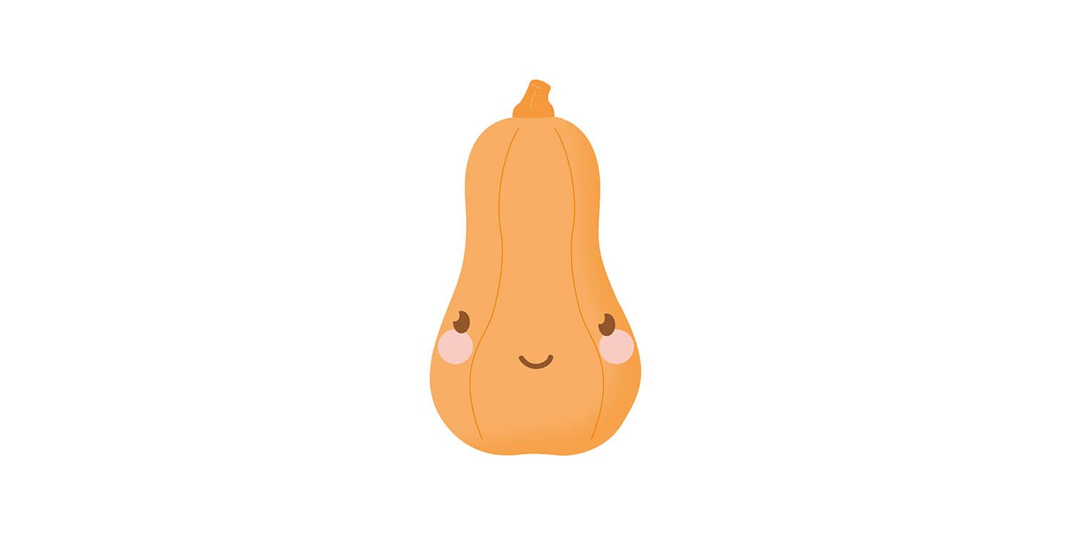 À ce stade, votre bébé est aussi gros qu’une courge butternut.