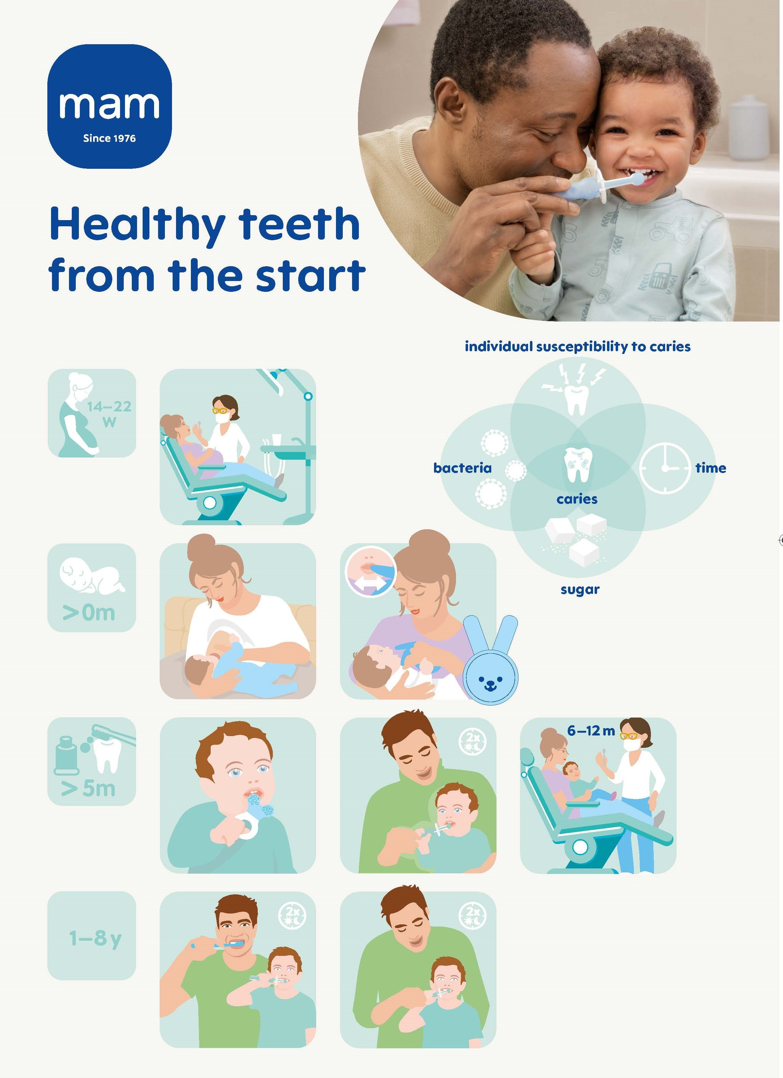 MAM Oral Hygiene in Pictures Info Leaflet